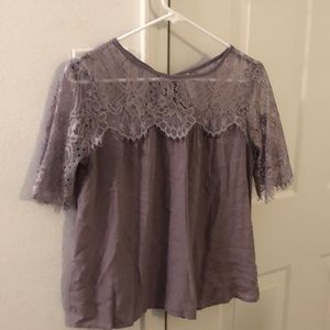 Lace lavender blouse